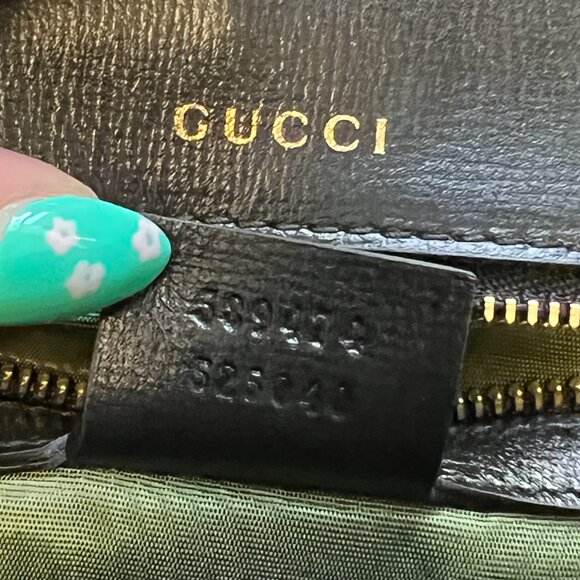 Gucci Small GG Ring Shoulder Bag - Black Leather, Gold Hardware - Picture 13 of 13